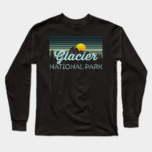 Glacier National Park Retro Clothes & Gear - Souvenir Long Sleeve T-Shirt